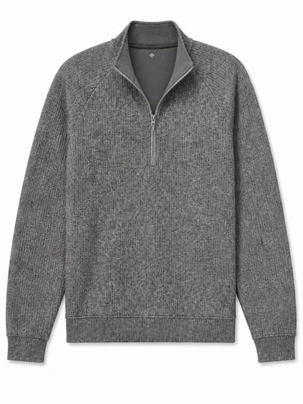 Lululemon Smooth Spacer Men's Quarter-Zip Heathered Gray Sweater